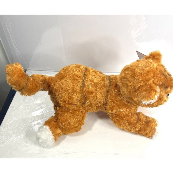 GUND Tabby Plush Stuffed Cat Orange/White Striped Blue Eyes Sienna Kitten Vtg - Picture 11 of 11